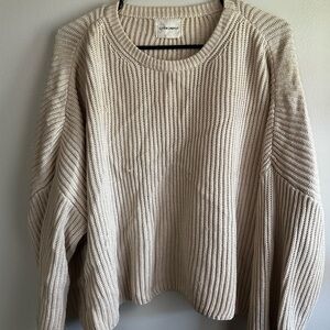 Cotton Candy LA knit cream sweater